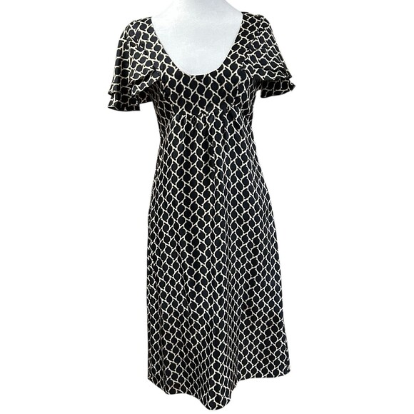 Normaluisa Silk Dress Geometric Print Sz M - Picture 1 of 6